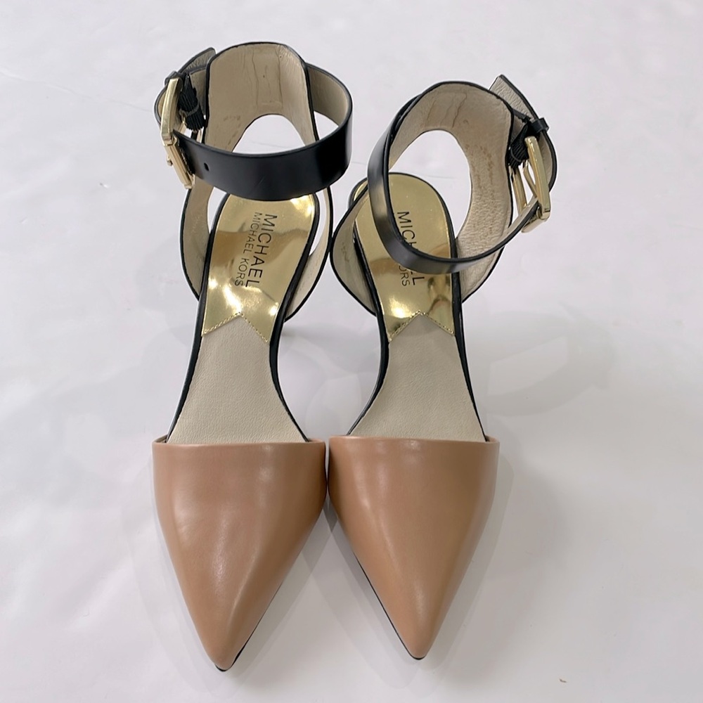 NIB • Michael Kors • Julieta Pointed Toe Ankle Strap Heels